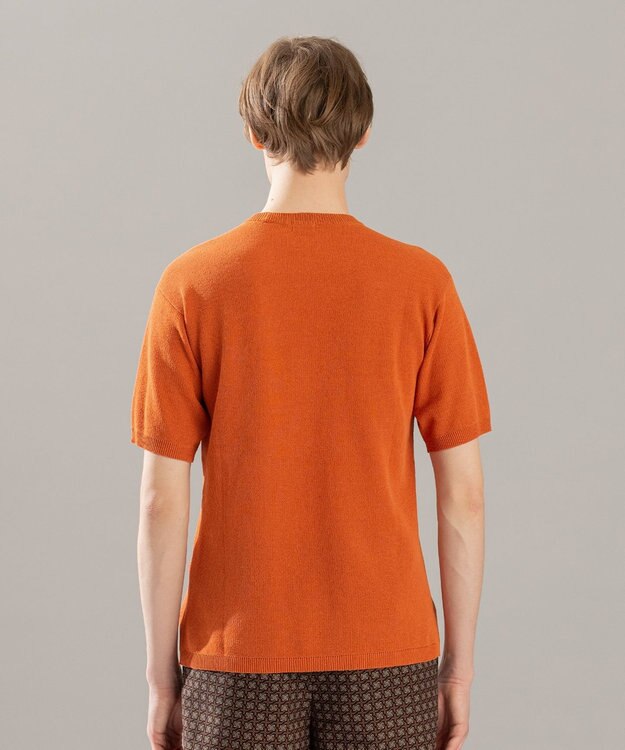 JOSEPH HOMME ストライプカナパ ニット オレンジ系