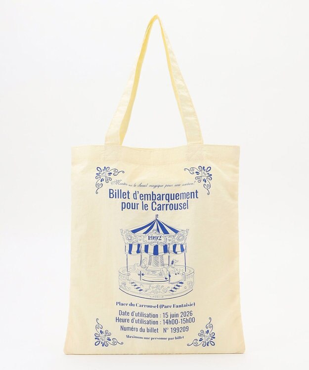 組曲 【2026年干支/開運コレクション】メリーゴーランドトートバッグ ライトイエロー系