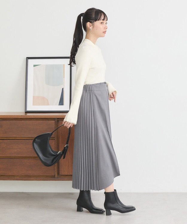 earth music&ecology ナローケーブルプルオーバー Ivory