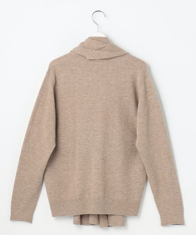 自由区 S 【SHIHOさん着用】ウールハイゲージVネック ニット ベージュ