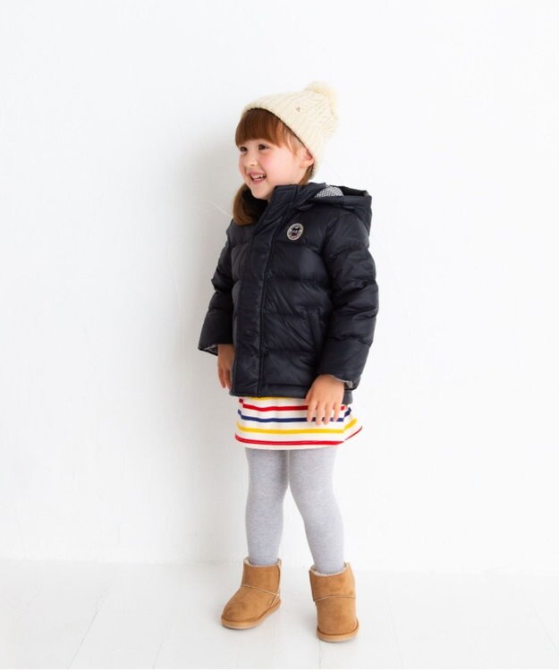 MIKI HOUSE HOT BISCUITS 【80-130cm】 ダウンジャケット 黒