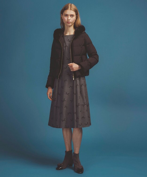 TOCCA 【八木アリサさん着用】【消臭】HEART SHOT ショートダウンコート ブラック系