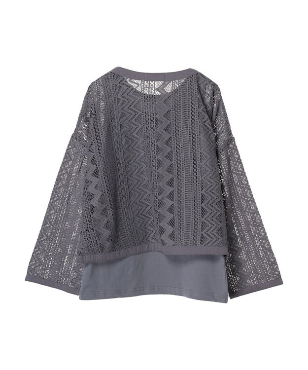 Green Parks ＳＥＴ２点　レースカーデ＋タンクトップ Dark Blue