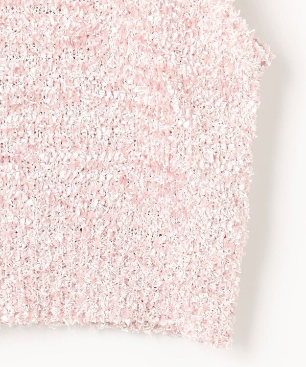 ANY SIS L 【前後着用可】リボンヤーン ベスト ピンク