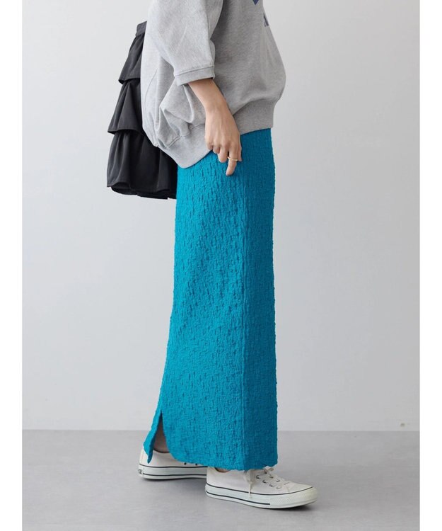 AMERICAN HOLIC フクレジャガードタイトスカート Blue