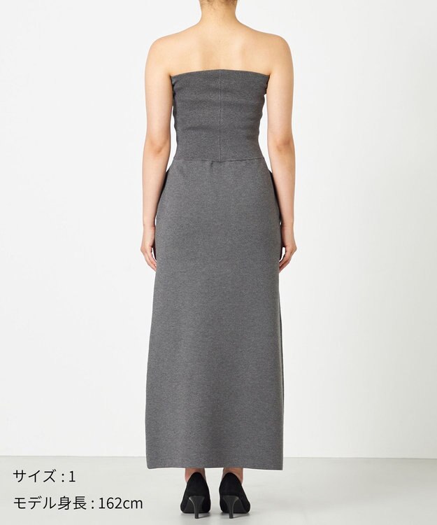 NAVE 【ReNAVE・洗える】スムースニット マルチWAYワンピース グレー系