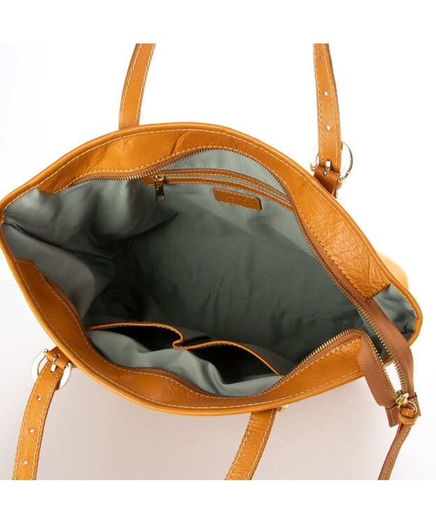 UNBILLION ペルケ perche / 牛革アジャストハンドルA4トート キャメル