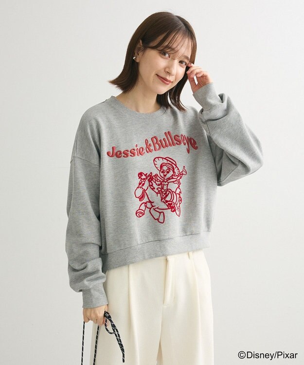 Green Parks トイストーリー／立体ロゴショートプルオーバー Gray Mixture
