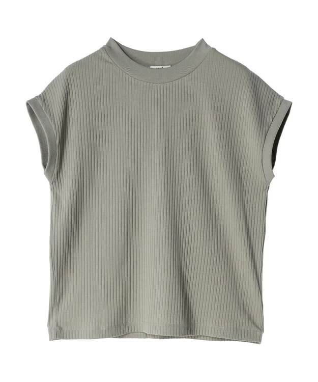 earth music&ecology フレンチスリーブリブプルオーバー Mint