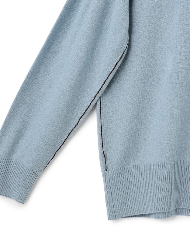 J.PRESS YORK STREET 【WOMEN】ベーシックハイゲージニット サックスブルー系