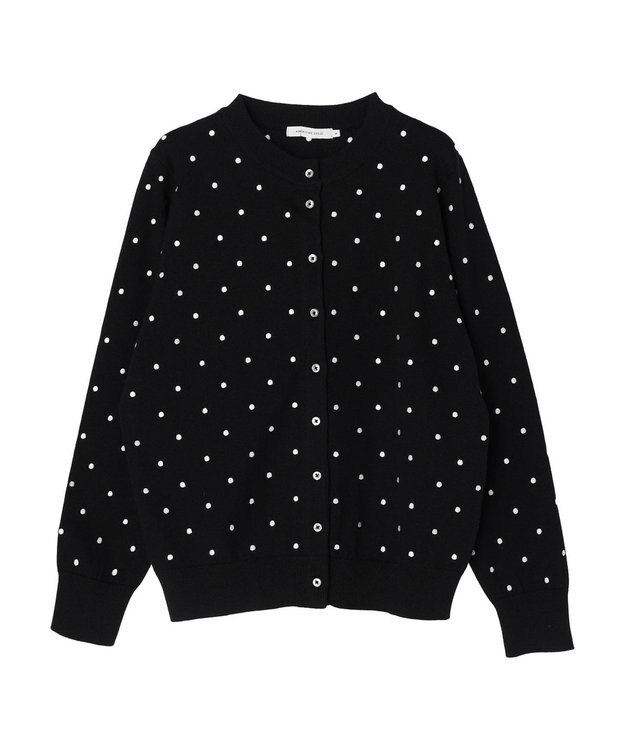 AMERICAN HOLIC Ｄｏｔモックネックニットカーディガン Dot