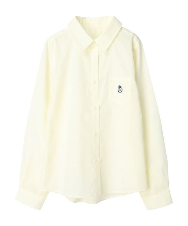 earth music&ecology ロゴ刺繍シャツ Cream