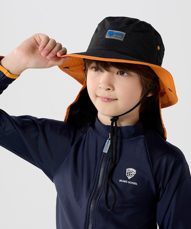 BEAMS SCHOOL マリンハット キッズ ブラック