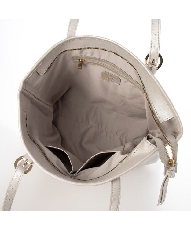 UNBILLION ペルケ perche / 牛革アジャストハンドルA4トート シルバー