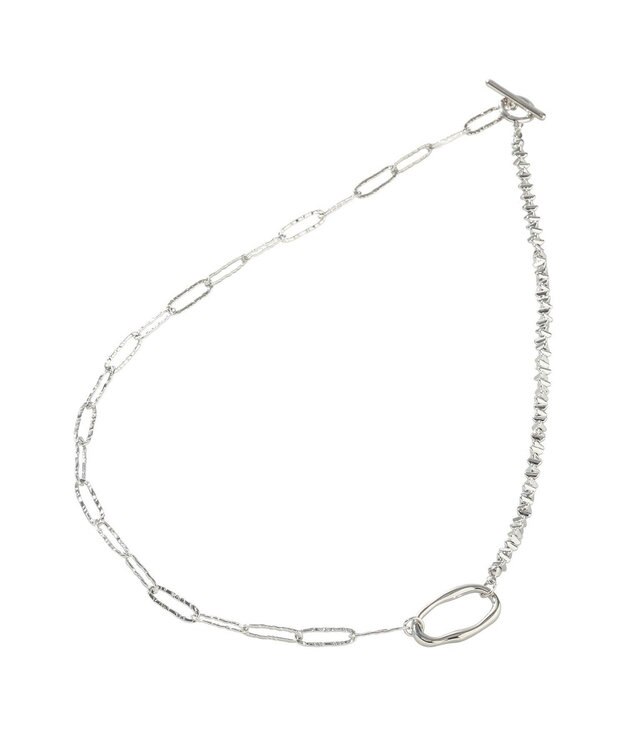 Green Parks オーバルチェーンつなぎネックレス Silver