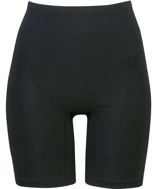 Wing あったかインナー オーガニックコットン混 やわらかくやさしい肌ざわり 【綿の贅沢オーガニック】 綿混 ボトム 3分丈 秋 冬 ER4331 ウイング／ワコール ブラック