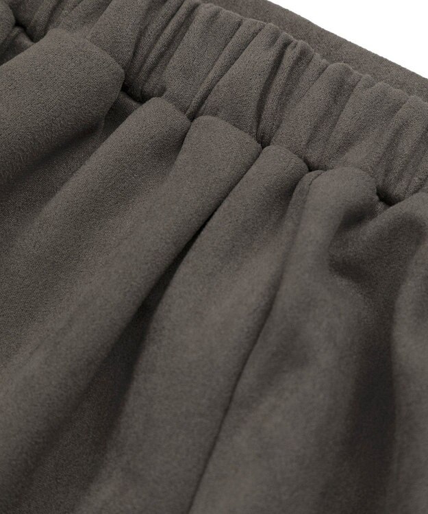 Green Parks なめらかタッチスウェード調マーメイドスカート Charcoal Gray