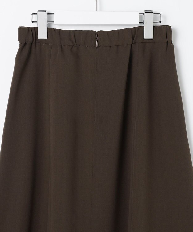 J.PRESS LADIES L 【洗える】フィネスボイル ミディ スカート ブラウン系