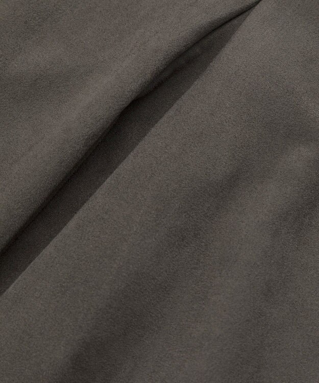 Green Parks なめらかタッチスウェード調マーメイドスカート Charcoal Gray