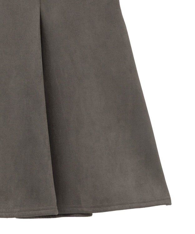 Green Parks なめらかタッチスウェード調マーメイドスカート Charcoal Gray