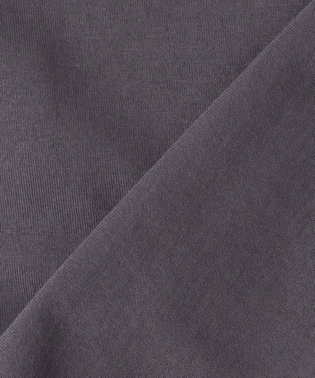 組曲 L ブルーデイジーロゴプリント Tシャツ チャコール×ピンク系