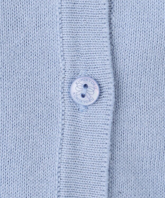 組曲 KIDS 【150-160㎝】リボンカラー カーディガン サックスブルー系