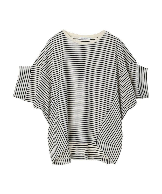 AMERICAN HOLIC ドルマン変形カットプルオーバー Border Navy