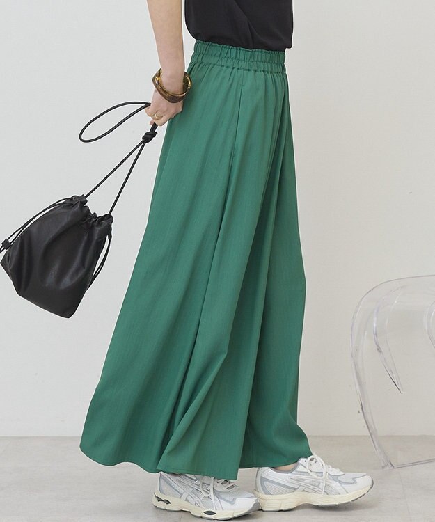 AMERICAN HOLIC 【選べる丈】ギャザースカーチョ【WEB限定カラー有り】 Green