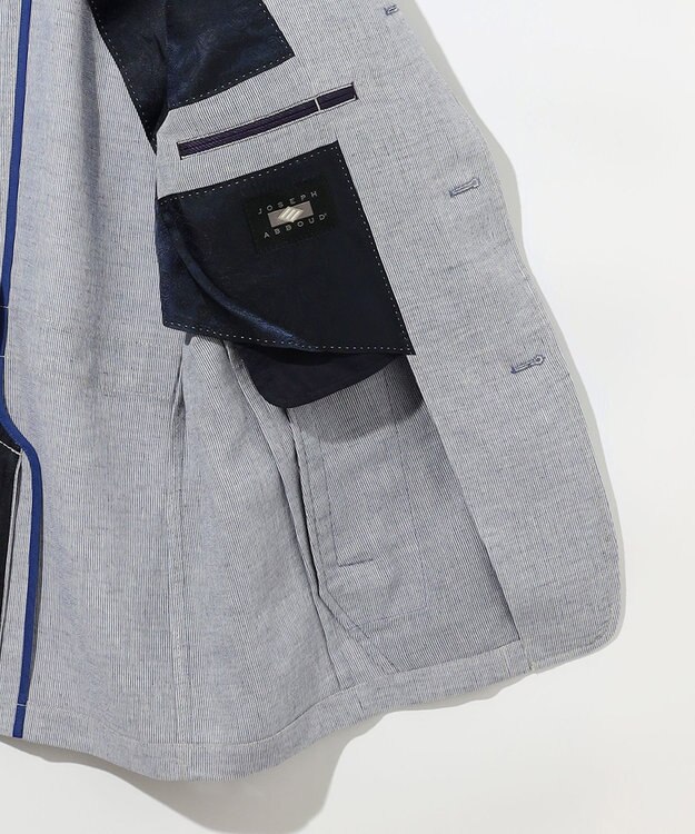 JOSEPH ABBOUD 【JAPANファブリック/清涼/軽量】 クールコードレーン ブルゾン パープル系