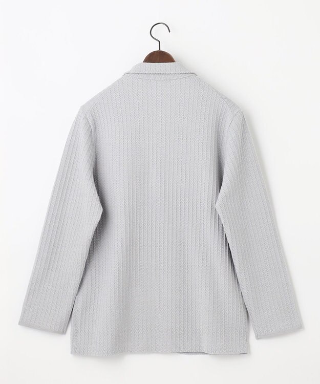 JOSEPH ABBOUD 【キングサイズ・洗える】JOE COTTON使用 ニットジャケット ライトグレー系