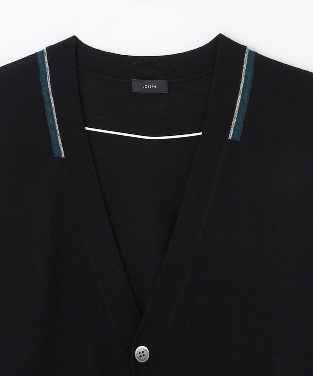 JOSEPH HOMME エッセンシャルメリノ　Vネックカーディガン ブラック系