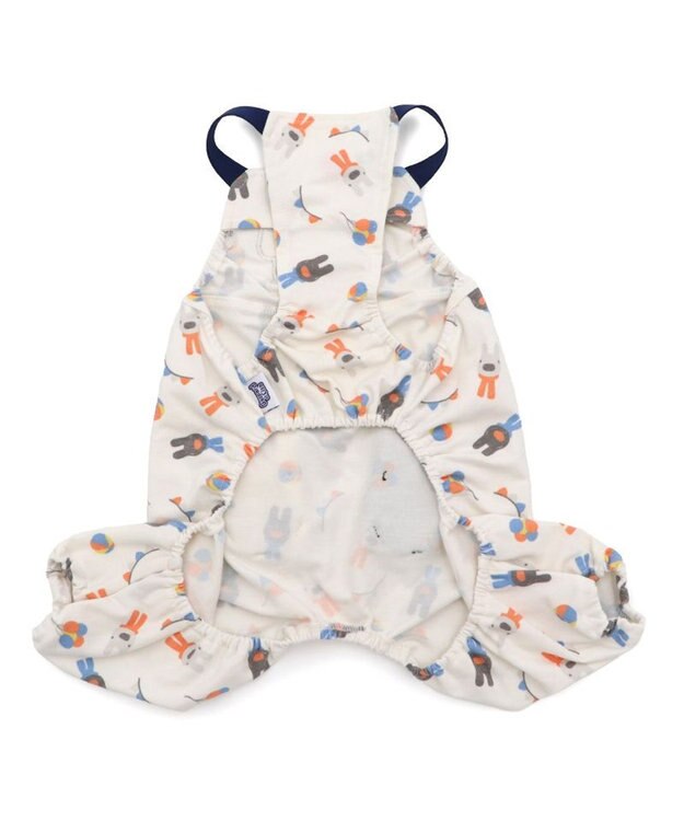 PET PARADISE リサとガスパール サロペット 《二人飛び柄》 小型犬 ホワイト