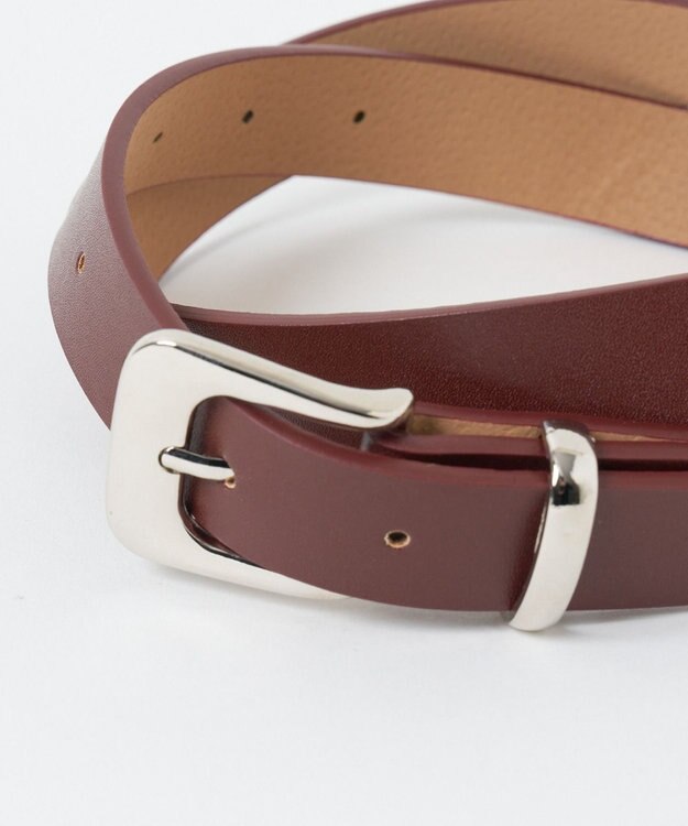 WEGO Lプレーン細ベルト ブラウン