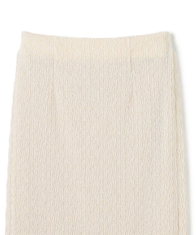 uncrave 【洗濯機洗い可】シャーリングレース スカート（uncrave WHITE） エクリュ