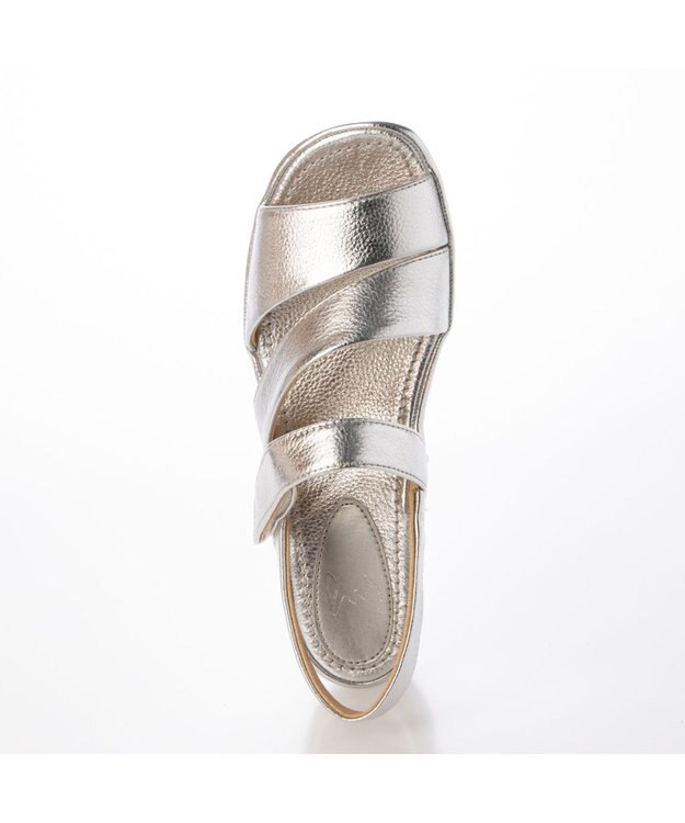 ing <ing>【WEB限定】ベルトデザインサンダル シルバー