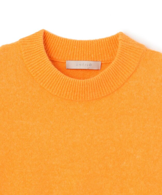 UNFILO 【新色追加】ふわふわ クルーネックニット [NEW]オレンジ