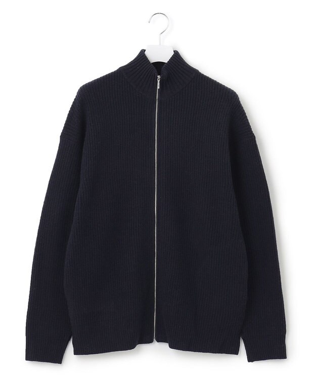 J.PRESS YORK STREET 【UNISEX】フルジップニット カーディガン ネイビー系