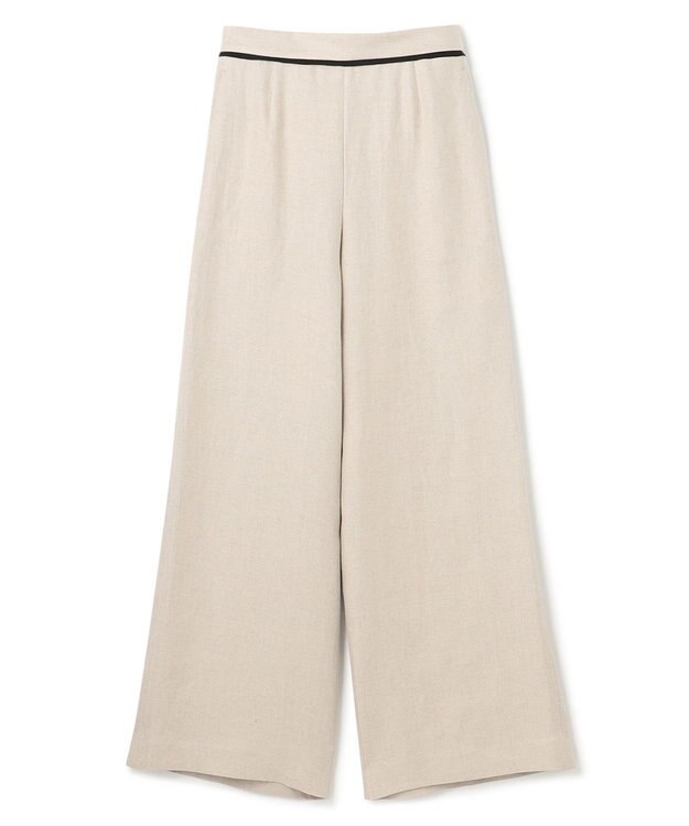 BEIGE， 【S-size】CHESTNUT / ワイドパンツ Flax