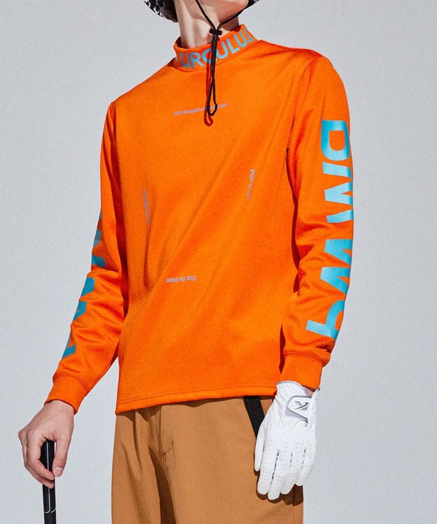 PW CIRCULUS 【イージーケア / 軽量 / 一枚でサマになる】【MEN】 ロングスリーブ モックネック オレンジ系