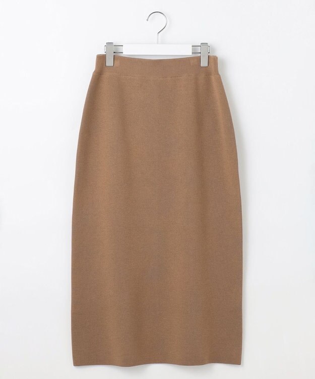 自由区 S 【カタログ掲載・セットアップ対応・洗える】スムージーニット スカート モカ