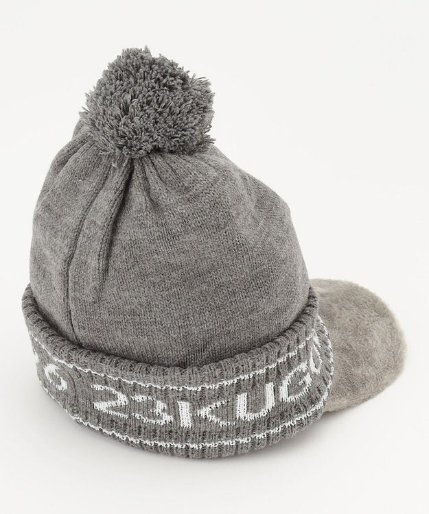 23区GOLF 【WOMEN】つば付き ニット帽 ライトグレー系