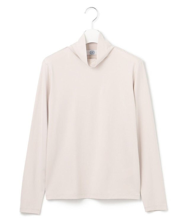 J.PRESS LADIES タートルジャージー カットソー グレージュ系