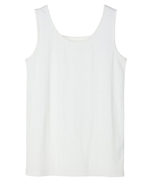 Green Parks 前後２ｗａｙリブタンク Off White