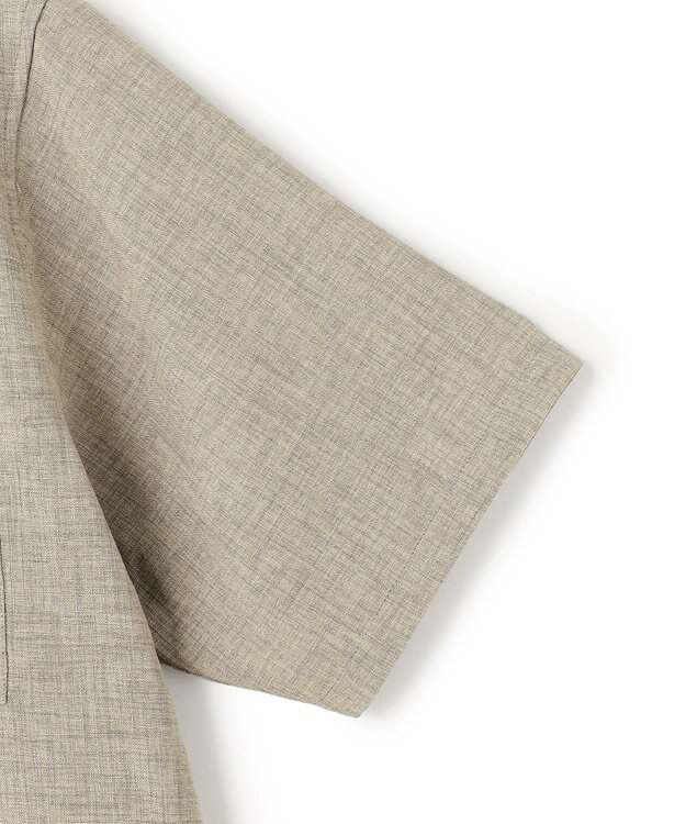 UNFILO MENS リネンライク シャツ グレー