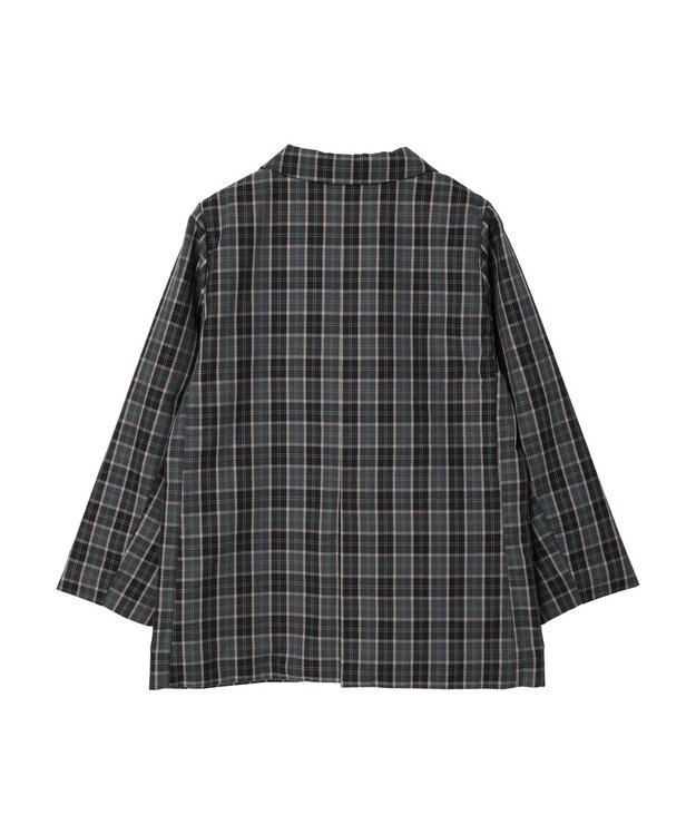 Green Parks ・ＥＬＥＮＣＡＲＥ　ＤＵＥ　チェックテーラードジャケット Charcoal Gray