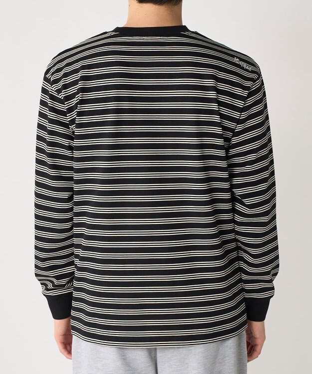 OP／FILA 【Kappa】ウェルネスクラブボーダーロンT ブラック