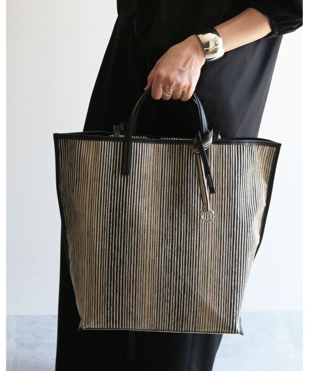 MORROW by thank 【A4サイズ収納可/軽量】VIVIAN LARGE ミックスストライプ