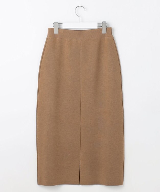 自由区 S 【カタログ掲載・セットアップ対応・洗える】スムージーニット スカート モカ