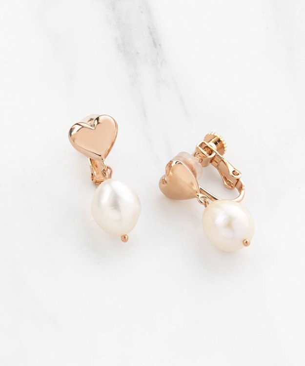 TOCCA FULL HEART EARRINGS イヤリング ローズ系