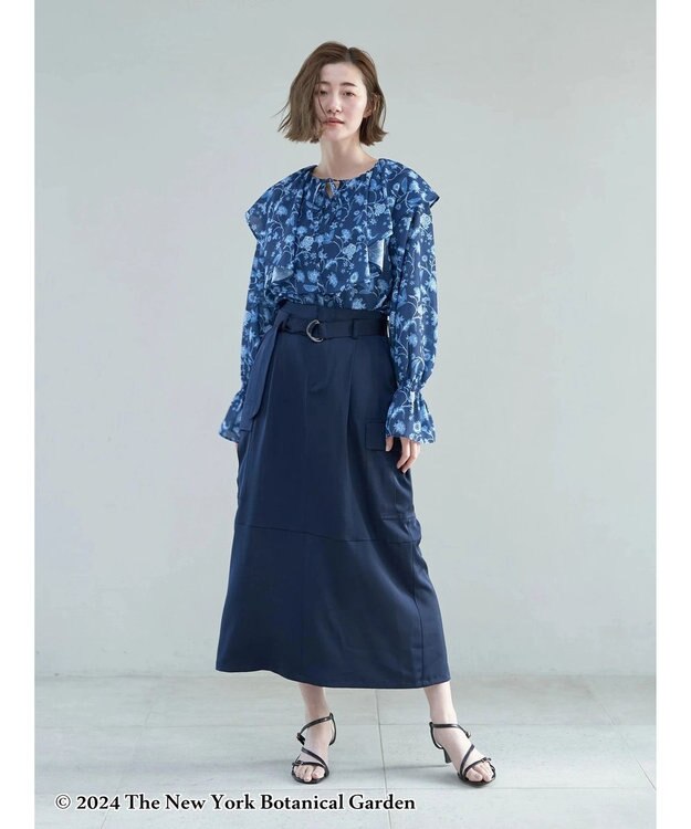 YECCA VECCA New York Botanical Garden ブラウス Navy